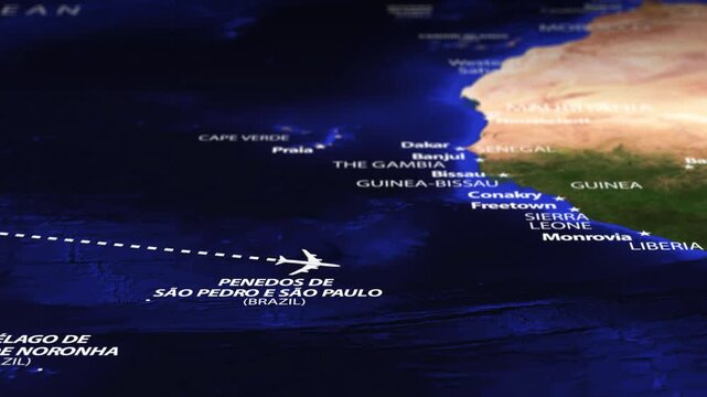 Flight From Mexico City MEXICO to Kinshasa CONGO DEMOCRATIC REPUBLIC with flag pins