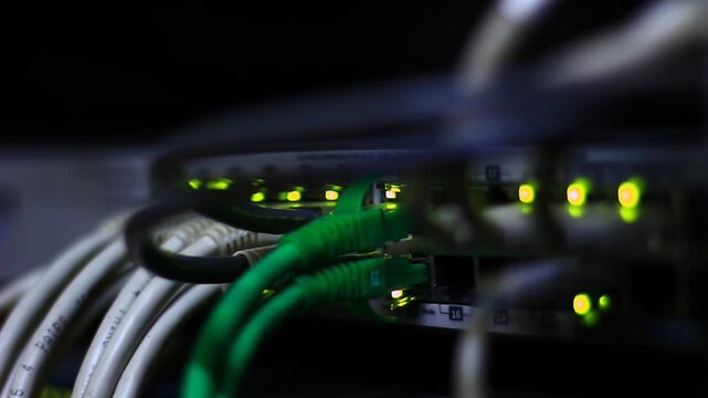 Ethernet cables, RJ 45, 10/100/1000 Mbps.