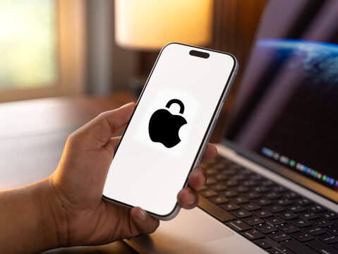 Apple Privacy logo is displayed on a smartphone screen in Bangalore, India, on May 15, 2026