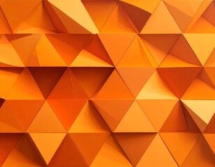 Obraz premium Abstract Orange Triangle Pattern - Modern Geometric Design Background.