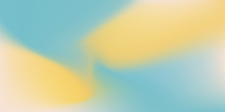 Blurred color gradient background, abstract turquoise blue yellow grain gradation texture, vector soft khaki texture abstract background