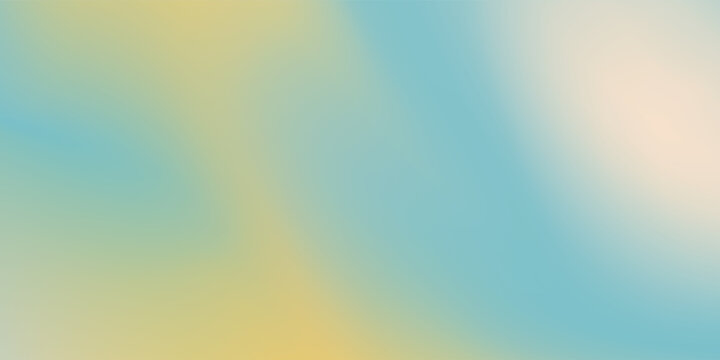 Blurred color gradient background, abstract turquoise blue yellow grain gradation texture, vector soft khaki texture abstract background