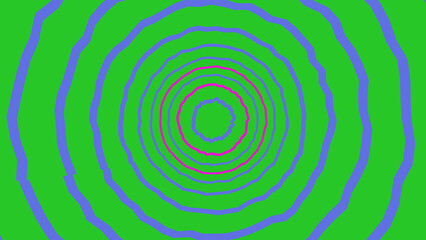 Fototapeta premium Abstract circular tunnel design with vibrant neon colors