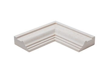 Architectural gypsum molding element isolated on white background © Евгений Михайлов