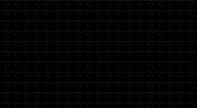 Abstract digital grid animation with morphing geometric hexagon patterns animation