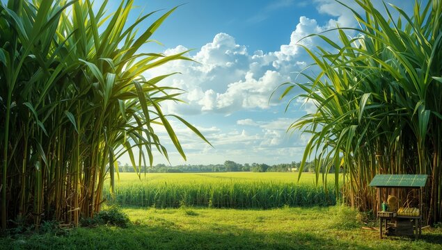 sugarcane backdrop