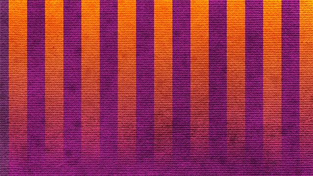 vertical striped background with purple and orange gradient lines