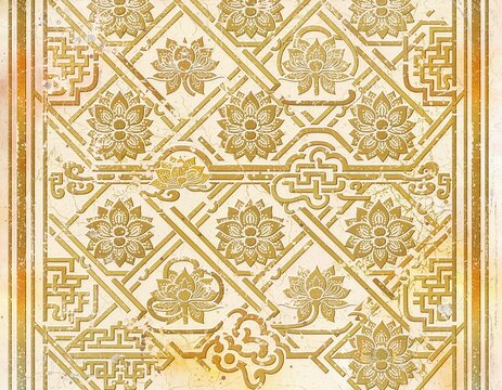 Traditional Vietnamese geometric pattern backgroundv