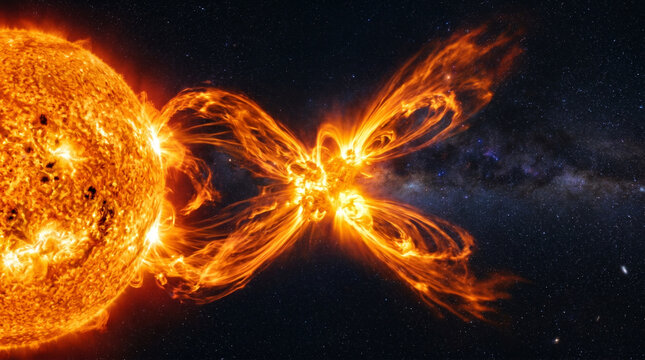 Powerful Solar Flare and Coronal Mass Ejection Erupting from the Sun with Intense Plasma Streams in Deep Space