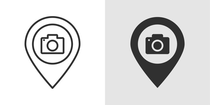 Photo Spot Icon represents scenic locations, travel photography, tourist attractions, and memorable destinations.