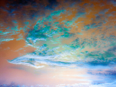 abstract watercolor background sky