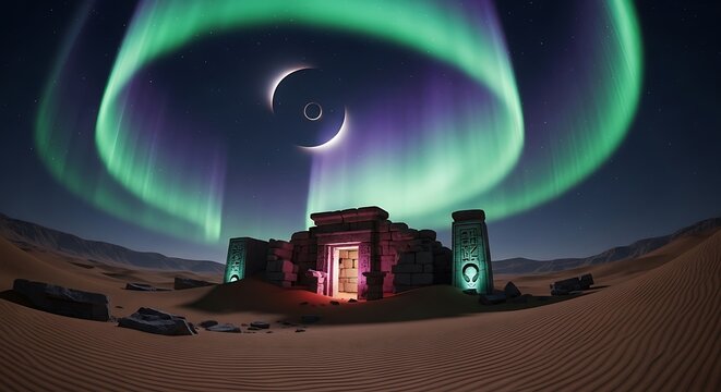Desert Temple Aurora. (112)
