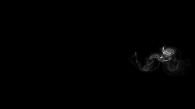 Elegant White Vapor Flow Animation