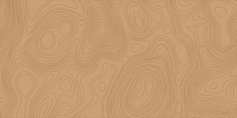Topographic map background with abstract wavy contour lines on light brown backdrop for design textures and templates. Fluid, wavy contour lines over a solid light brown background, geographic land © Creative Arts