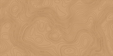 Topographic map background with abstract wavy contour lines on light brown backdrop for design textures and templates. Fluid, wavy contour lines over a solid light brown background, geographic land © Creative Arts