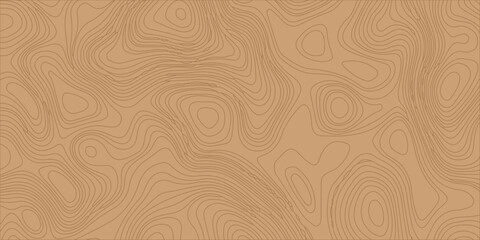 Topographic map background with abstract wavy contour lines on light brown backdrop for design textures and templates. Fluid, wavy contour lines over a solid light brown background, geographic land © Creative Arts