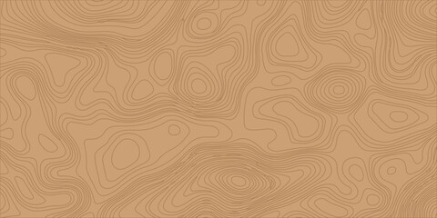 Topographic map background with abstract wavy contour lines on light brown backdrop for design textures and templates. Fluid, wavy contour lines over a solid light brown background, geographic land © Creative Arts