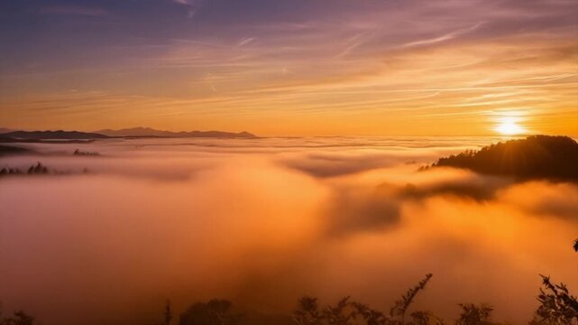 Radiant rose amber haze layers creating soft elegant atmospheric background motion