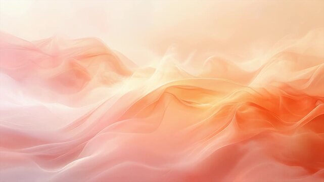 Warm amber mist streams blending with rose tones in smooth cinematic abstract motion