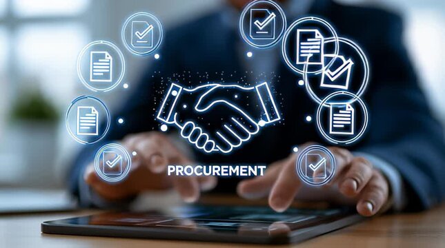 Meeting on procurement strategies and digital solutions for business growth at the office