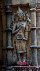 Obraz premium Sculpture or visual arts or three-dimensional artworks on the walls of Kamakhya Temple 12