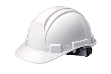 Fototapeta premium White hard hat construction safety helmet isolated on png transparent