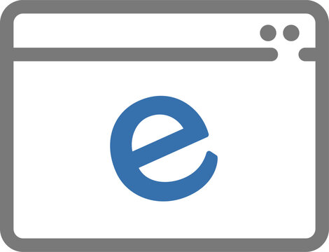 Web browser window internet symbol
