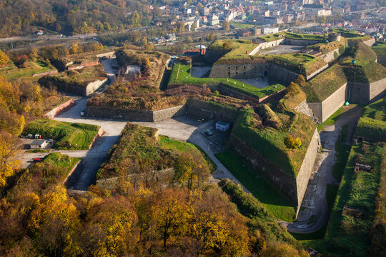 Fortress Klodzko visible aerial view