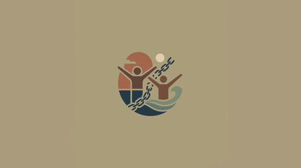 Minimalist Illustration of Human Liberation and Unity © Faris Arkan