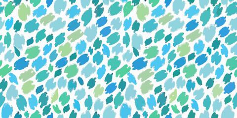 Obraz premium Abstract Brushstroke Pattern With Shades Of Blue And Green