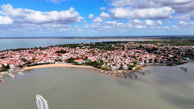 Fouras drone footage, France