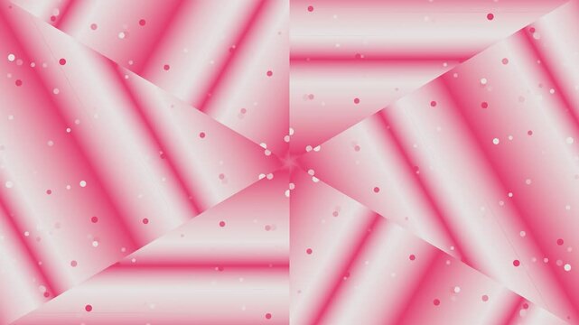 Pink gift boxes with ribbons and bows are arranged neatly on a surface