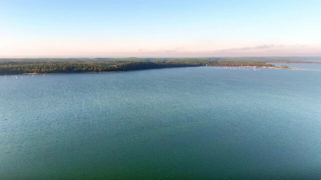 Hourtin Lake, Drone Footage, France