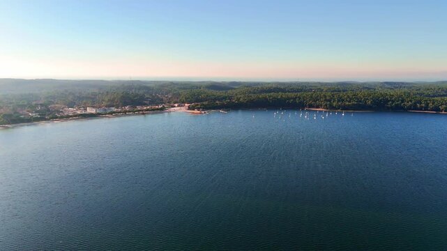 Hourtin Lake, Drone Footage, France