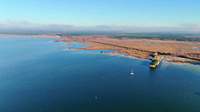 Hourtin Lake, Drone Footage, France