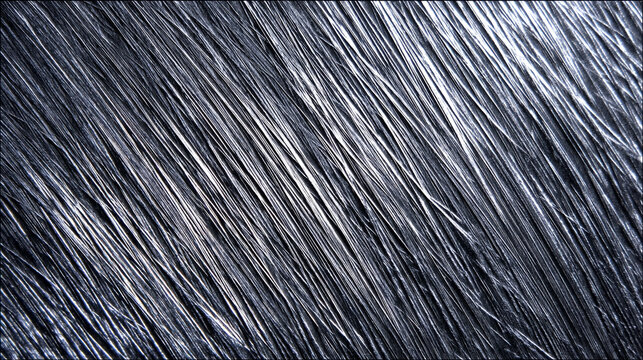 Abstract texture of dark grey brushed metal surface with fine vertical lines