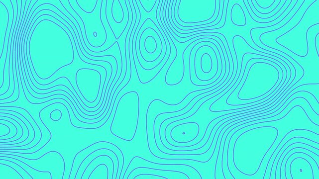 Abstract turquoise background featuring flowing contour lines and organic topographic shapes.