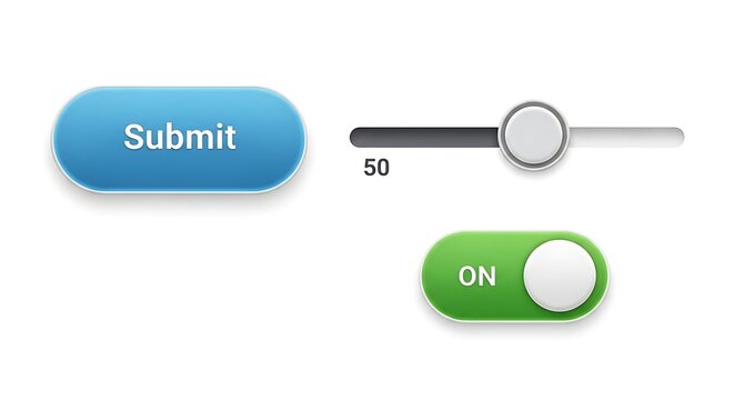UI elements Submit button.