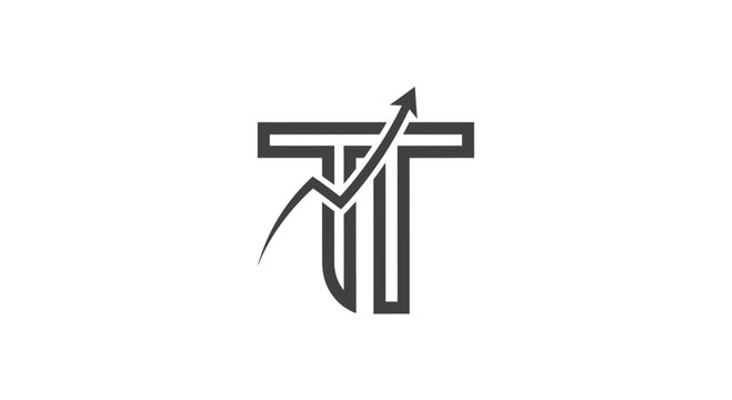 Black and white TT logo symbol.