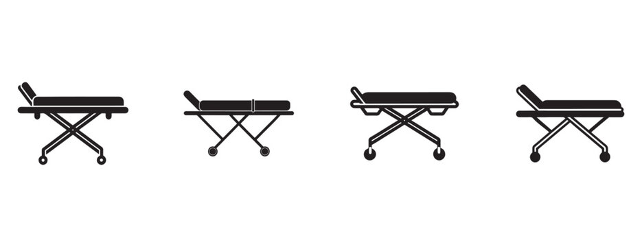ironing boards in different positions on white background  household equipment for ironing clothes