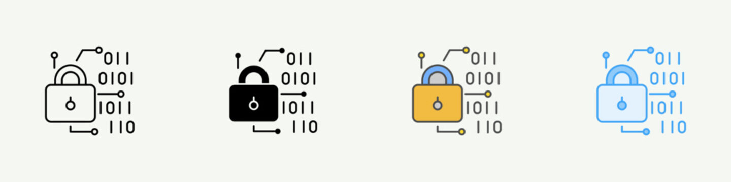 Encryption Single Icon Pack Multistyle