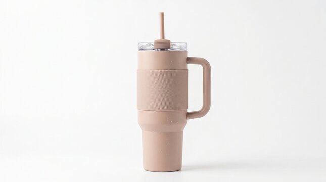 An elegant and modern premium tumbler designed with a minimalist aesthetic that is highly popular in online marketplaces and social media promotions