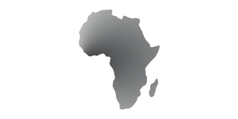 Africa Map Silhouette Continent Outlines Halftone Wavy Dot Pattern Black Vector EPS © Precision 10K