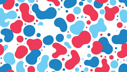 Fototapeta premium Colorful abstract shapes and spots.