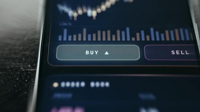 BUY order selected within a digital trading interface