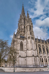 Obraz premium The Church of Notre Dame de Laeken is a 19th-century neo-Gothic style Catholic church
