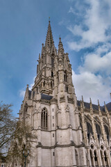 Fototapeta premium The Church of Notre Dame de Laeken is a 19th-century neo-Gothic style Catholic church