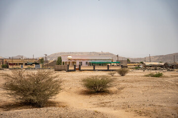 Fototapeta premium Industrial compound in rural Eritrea, outside of Massawa, Eritrea