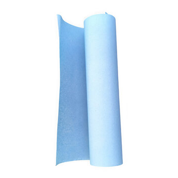 Blue rolled paper with light shadow