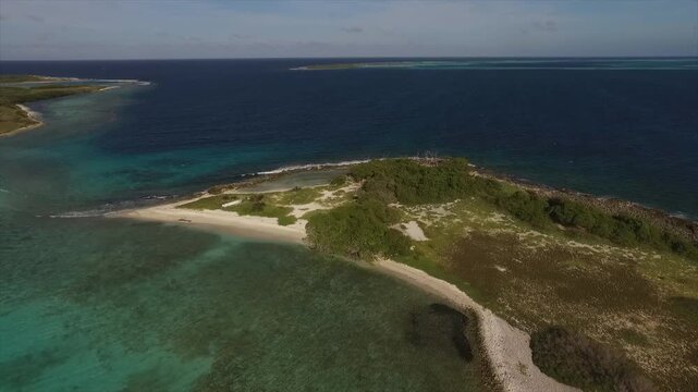 Drone footage taken in Venezuela in the Los Roques archipelago